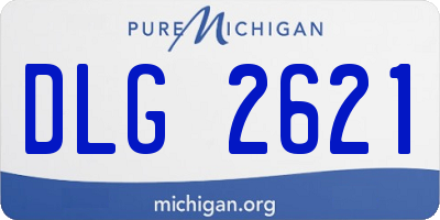 MI license plate DLG2621