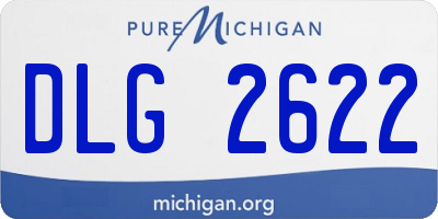 MI license plate DLG2622