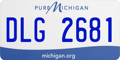 MI license plate DLG2681