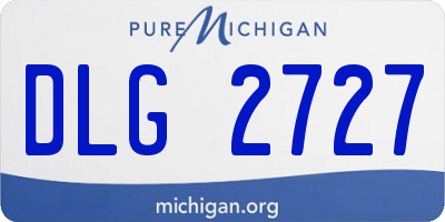 MI license plate DLG2727