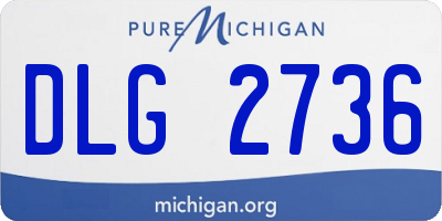MI license plate DLG2736