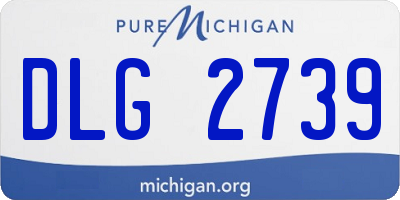MI license plate DLG2739