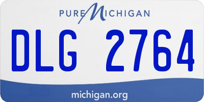 MI license plate DLG2764