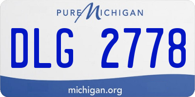 MI license plate DLG2778