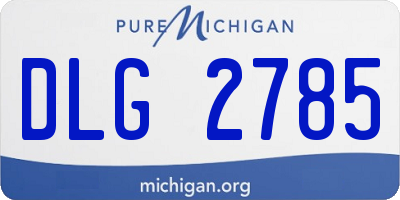 MI license plate DLG2785