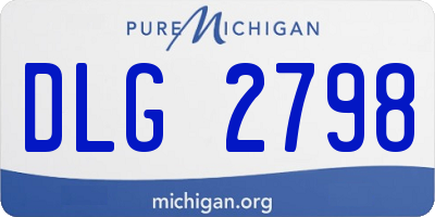 MI license plate DLG2798