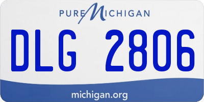 MI license plate DLG2806