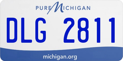 MI license plate DLG2811