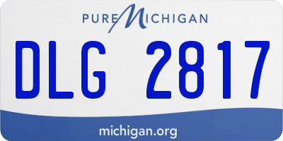 MI license plate DLG2817