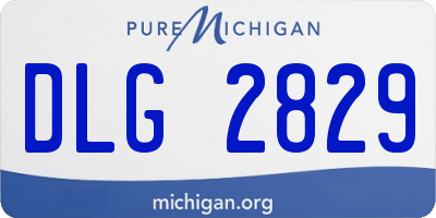 MI license plate DLG2829