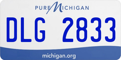MI license plate DLG2833