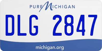 MI license plate DLG2847