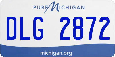 MI license plate DLG2872