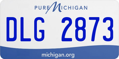 MI license plate DLG2873