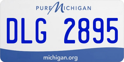 MI license plate DLG2895