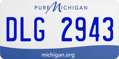 MI license plate DLG2943