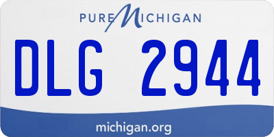 MI license plate DLG2944