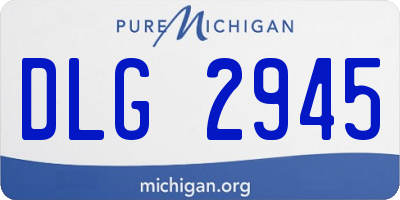MI license plate DLG2945