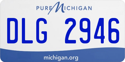 MI license plate DLG2946
