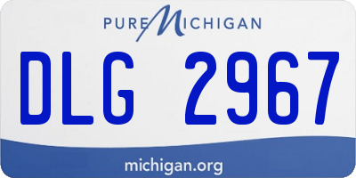 MI license plate DLG2967