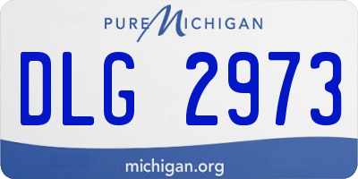 MI license plate DLG2973