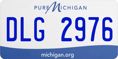 MI license plate DLG2976