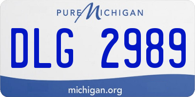 MI license plate DLG2989