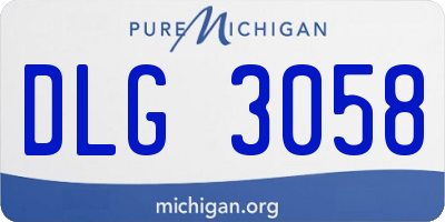 MI license plate DLG3058