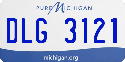 MI license plate DLG3121