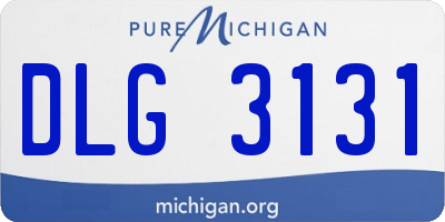 MI license plate DLG3131