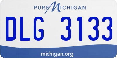MI license plate DLG3133