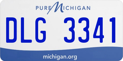 MI license plate DLG3341