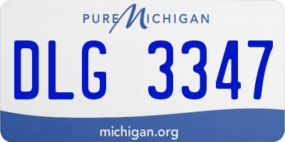 MI license plate DLG3347