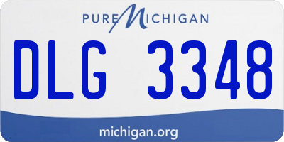 MI license plate DLG3348