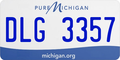 MI license plate DLG3357