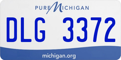 MI license plate DLG3372