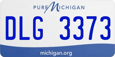 MI license plate DLG3373