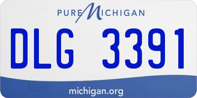 MI license plate DLG3391