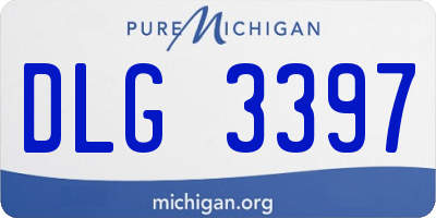 MI license plate DLG3397