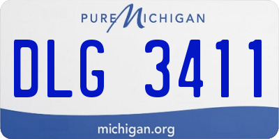 MI license plate DLG3411