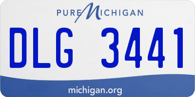 MI license plate DLG3441