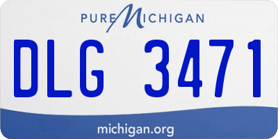 MI license plate DLG3471