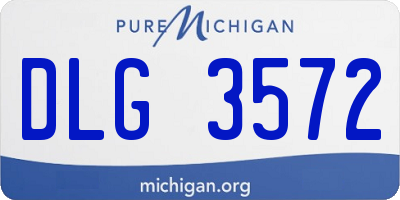 MI license plate DLG3572
