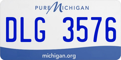 MI license plate DLG3576