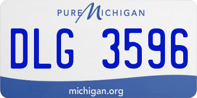 MI license plate DLG3596