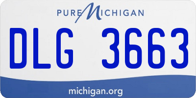 MI license plate DLG3663