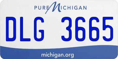 MI license plate DLG3665