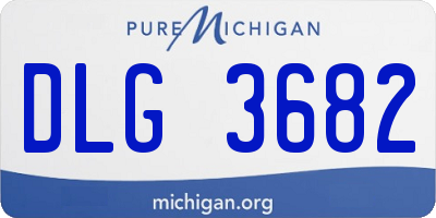 MI license plate DLG3682