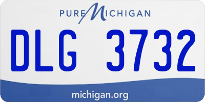 MI license plate DLG3732