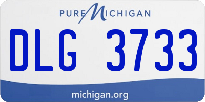 MI license plate DLG3733